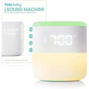 imageFrida Baby 3in1 Alarm Clock  Sound Machine  Nightlight  Wake Up Light Sunrise Alarm Clock White Noise Soother Sleep Trainer Nursery  Toddler  Kids Bedroom Bluetooth