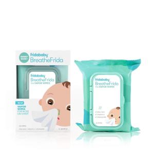 imageFrida Baby Breathefrida Baby Vapor Wipes for Nose Chest Feet Alcohol Free Made with Aloe Vitamin E ampamp Chamomille 30 Count 1pk30 Count Pack of 1