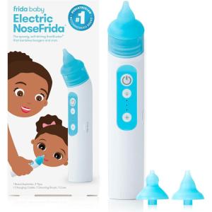 imageFrida Baby Electric NoseFrida Nasal Aspirator for Baby Nose Sucker for Baby ampamp Toddler Nasal Aspirator for Congestion Relief with 3 Suction Levels 2 Silicone Tips USB RechargeableNasal Aspirator
