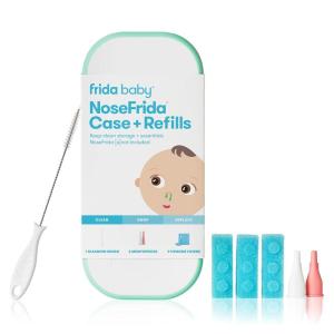 imageFrida Baby Nasal Aspirator Original 60 Nose Frida Filter Refills Replacement Filters Hygiene Filters for NoseFrida The Snotsucker BPA Free Latex Free9 Filters w Case  Accessories