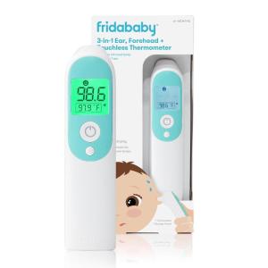 imageFrida Baby Thermometer 3in1 Infrared Thermometer for Ear Forehead ampamp Touchless FSA HSA Eligible Fever Thermometer for Baby Infants Toddlers Kids ampamp AdultsInfrared Thermometer