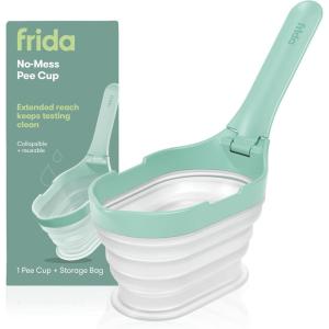 imageFrida Fertility NoMess Pee Cup Reusable Urine Cup for Pregnancy Tests Ovulation Tests ampamp Fertility Tests Family Planning Essentials Sample Containers 1 Cup ampamp Storage BagPee Cup