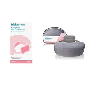 imageFrida Mom Adjustable Nursing Pillow with Nursing Pillow Back  Belly Warmers  for Mom  Baby Comfort During Nursing  Pumping