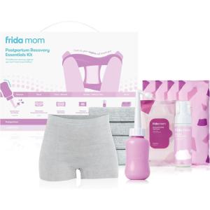 imageFrida Mom Postpartum Recovery Essentials Kit Includes Disposable Underwear Instant Ice Maxi Pads Perineal Healing Foam Perineal Healing Pad Liners and Upside Down Peri Bottle 11pc Gift Setwith Peri Bottle