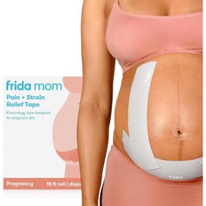 imageFrida Mom Pregnancy Belly Band Discreet Belly Tape for Pregnant Skin Maternity Belly Support Pain and Strain Relief 18ft Roll with Storage Dispenser1 Roll  Dispenser