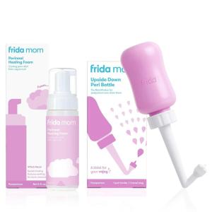imageFrida Mom Upside Down Peri Bottle  Perineal Medicated Witch Hazel Healing Foam for Postpartum Care Perineal Recovery and Cleansing After Birth