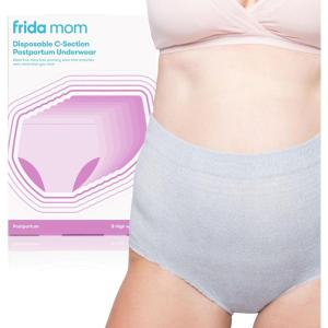 imageFrida Mom Womens Postpartum Underwear for CSection Recovery Disposable High Waist Seamless with Stretchy Support Postpartum Essentials Size Regular Waist 28quot42quot Stretched 8 Count GrayGrey