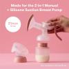 imageFrida Mom Breast Pump Flange Insert 24mm Silicone Pump Insert SoftFeel Flanges Compatible with Frida Mom 2in1 Manual  Silicone Suction Breast Pump BPA Free21MM Flange