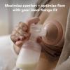 imageFrida Mom Breast Pump Flange Insert 24mm Silicone Pump Insert SoftFeel Flanges Compatible with Frida Mom 2in1 Manual  Silicone Suction Breast Pump BPA Free24MM Flange