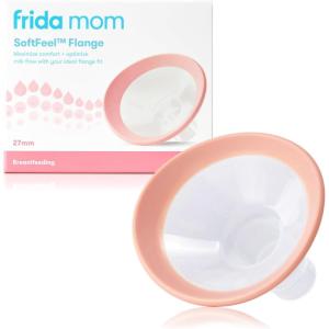 imageFrida Mom Breast Pump Flange Insert 24mm Silicone Pump Insert SoftFeel Flanges Compatible with Frida Mom 2in1 Manual  Silicone Suction Breast Pump BPA Free27MM Flange