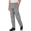 imageChef Works Mens Essential Baggy Chef PantsSmall Check