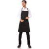 imageChef Works Unisex Butcher ApronBlack  2 Pack