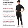 imageChef Works Womens Hartford Cool Vent Chef CoatBlack