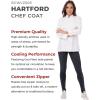 imageChef Works Womens Hartford Cool Vent Chef CoatWhite