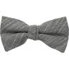 imageChef Works Unisex Crosshatch Bow TieBlack Steel Grey