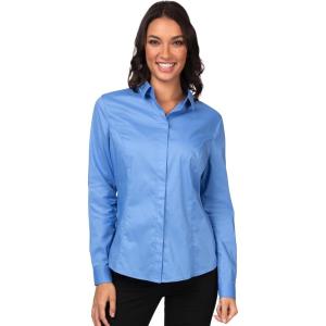 imageChef Works Womens Premium Formal Dress ShirtFrench Blue