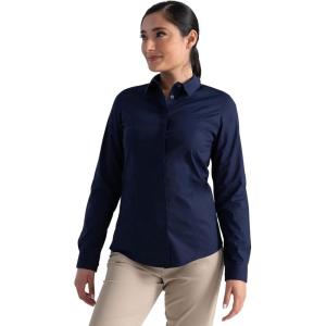 imageChef Works Womens Premium Formal Dress ShirtNavy