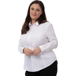 imageChef Works Womens Premium Formal Dress ShirtWhite