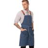 imageChef Works Unisex Berkeley Bib ApronMedium Blue