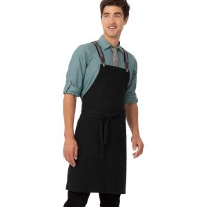imageChef Works Unisex Berkeley Bib ApronJet Black