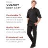 imageChef Works Unisex Volnay Chef CoatBlack