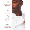 imageChef Works Unisex Volnay Chef CoatWhite