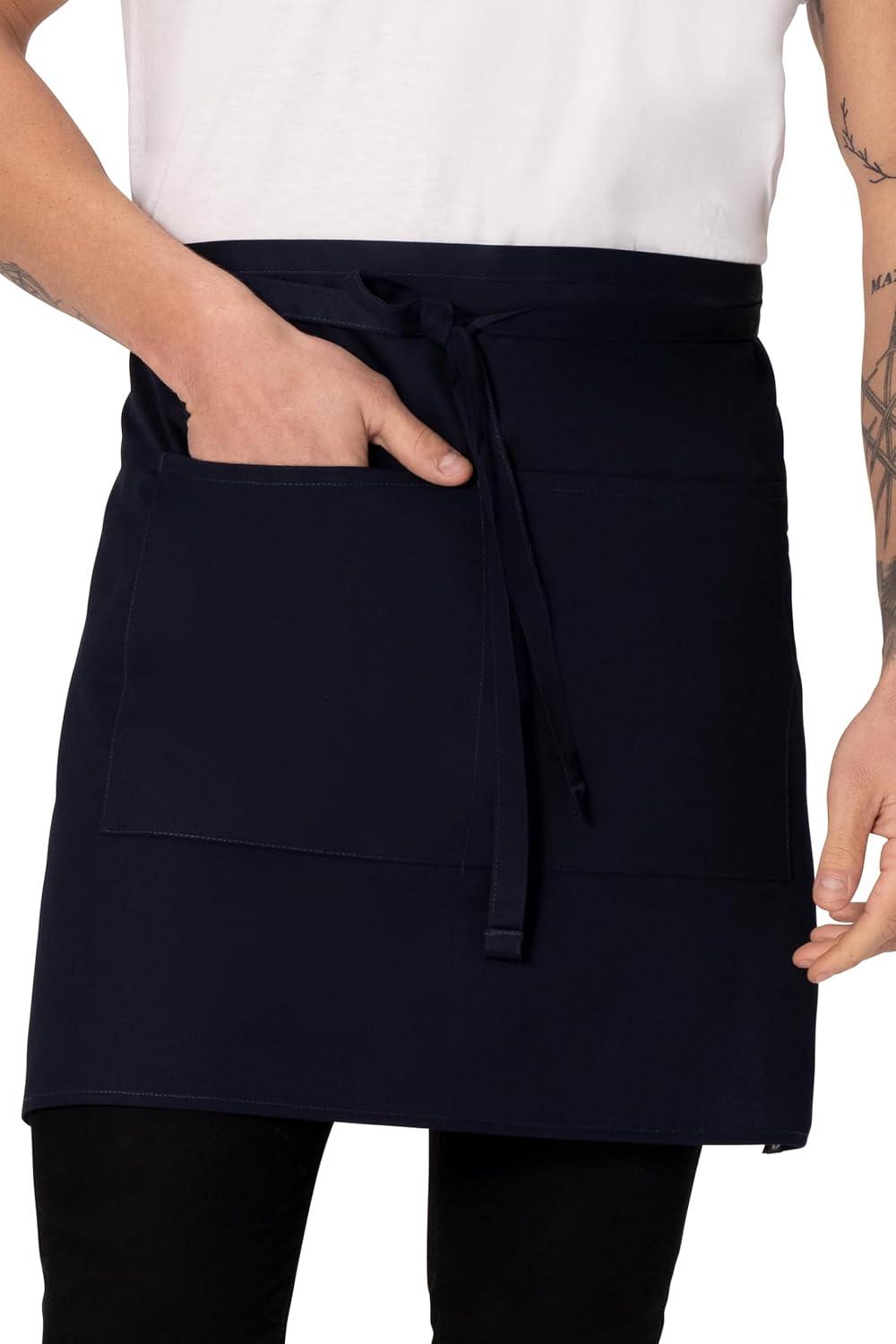 imageChef Works Unisex Half Bistro Server ApronNavy