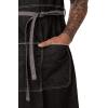 imageChef Works Bronx Bib Apron with Scoop NeckBlack