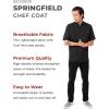 imageChef Works Mens Springfield Chef CoatBlack
