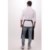imageChef Works Unisex Bistro Chef ApronBlackWhite Pinstripe