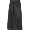 imageChef Works Unisex Bistro Chef ApronBlackWhite Pinstripe