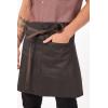 imageChef Works Unisex Boulder Half Bistro ApronBrown Black