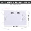 imageChef Works Unisex Half Bistro Server ApronWhite