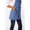 imageChef Works Unisex Medford Short Bib ApronFrench Blue