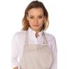 imageChef Works Unisex Medford Short Bib ApronNatural