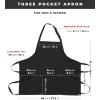 imageChef Works Unisex Three Pocket ApronBlack  2 Pack