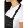 imageChef Works Unisex Three Pocket ApronBlack White Pinstripe