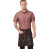 imageChef Works Unisex Boulder Half Bistro ApronBrown Black