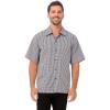 imageChef Works Unisex Utility Cook ShirtBlack  White Check