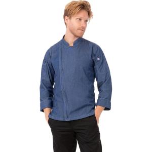 imageChef Works Mens Gramercy Denim Chef CoatIndigo Blue