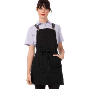 imageChef Works Unisex Berkeley Short Bib ApronJet Black