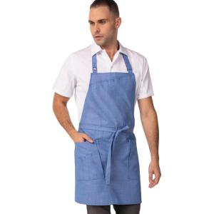imageChef Works Unisex Medford Bib ApronFrench Blue
