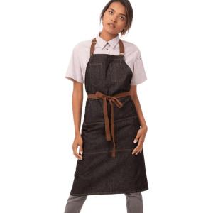 imageChef Works Unisex Memphis Bib ApronBlack