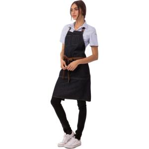 imageChef Works Unisex Memphis Bib ApronIndigo Blue