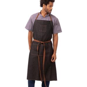 imageChef Works Unisex Memphis Chefs Bib ApronBlack