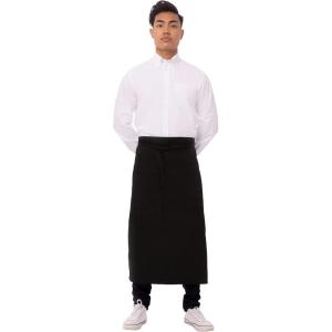 imageChef Works Unisex Two Pocket Bistro ApronBlack