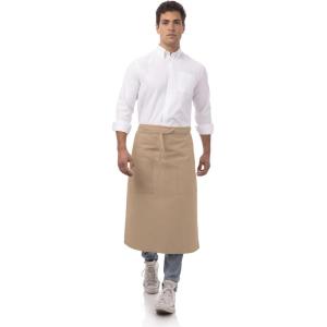 imageChef Works Unisex Two Pocket Bistro ApronKhaki