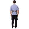 imageChef Works Unisex Corvallis Bib ApronBlack Steel Grey