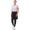 imageChef Works Unisex Corvallis Half Bistro ApronBlack Burgundy
