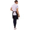 imageChef Works Unisex Corvallis Half Bistro ApronBlack Burgundy